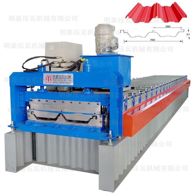 明泰机械定制角驰 760 压瓦机 冷弯成型设备 不锈钢板彩钢板两用压瓦机